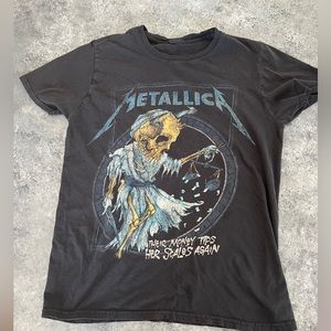 Metallica Their Money Tips Her Scales Again Vintage Shirt Small Worn, Comfy!